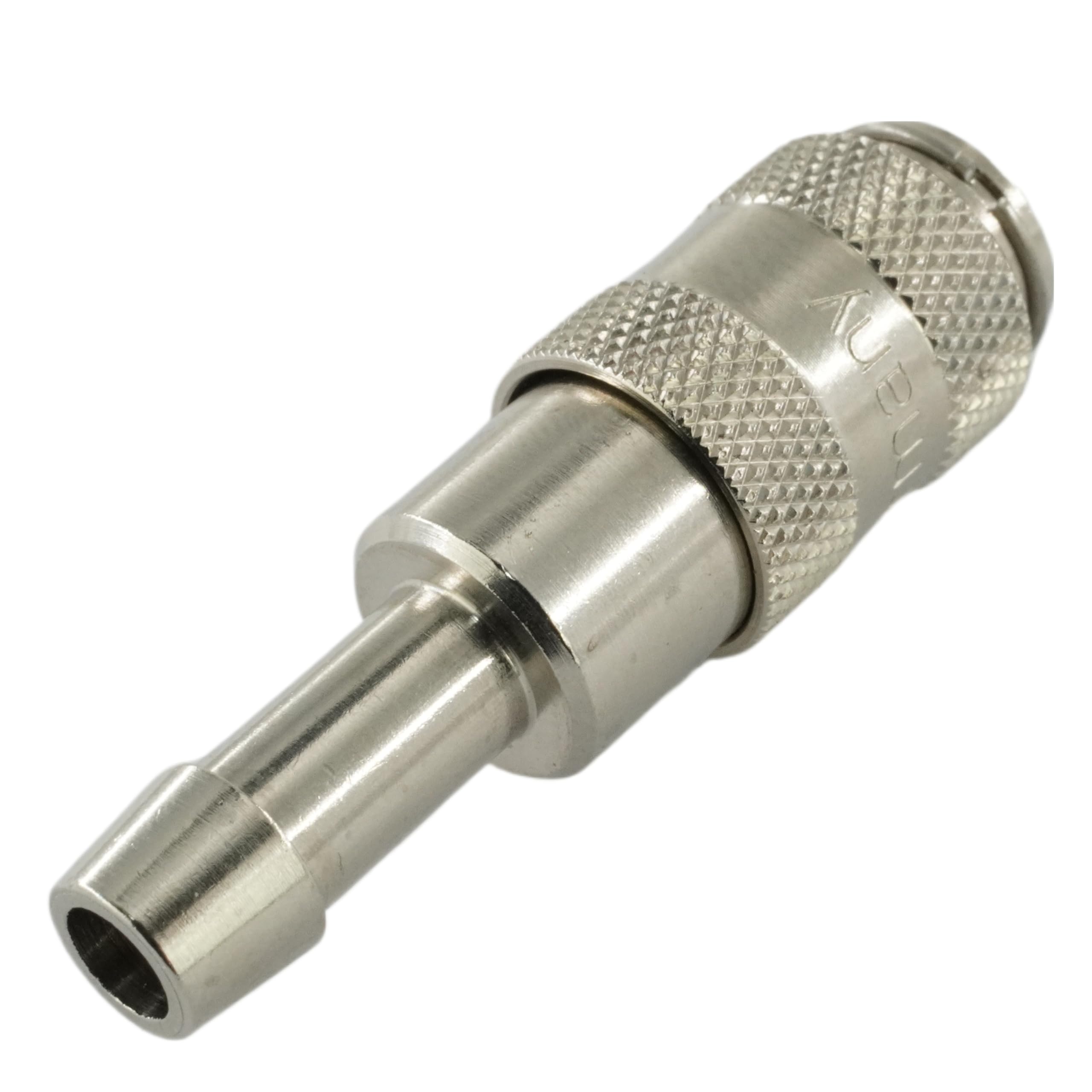 Giunto ad aria compressa NW 2,7 con tubo flessibile Micro della frizione in ottone nichelato/acciaio inox