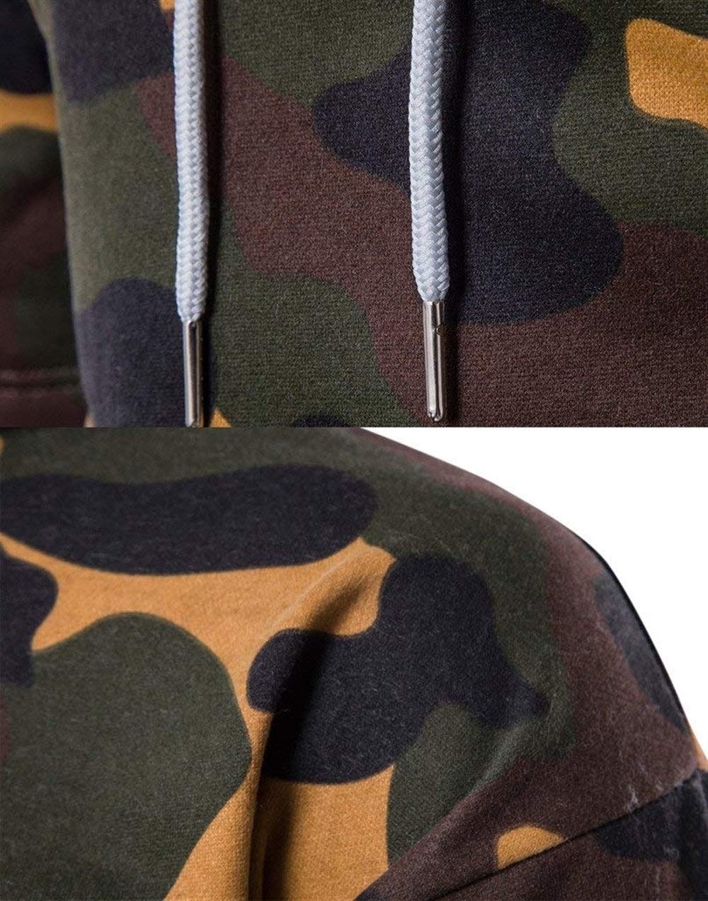 Patchwork Multicam Style bluza z kapturem męska Camouflage Casual koszulka z kapturem Baggy Sports moda męska koszulka z długim rękawem