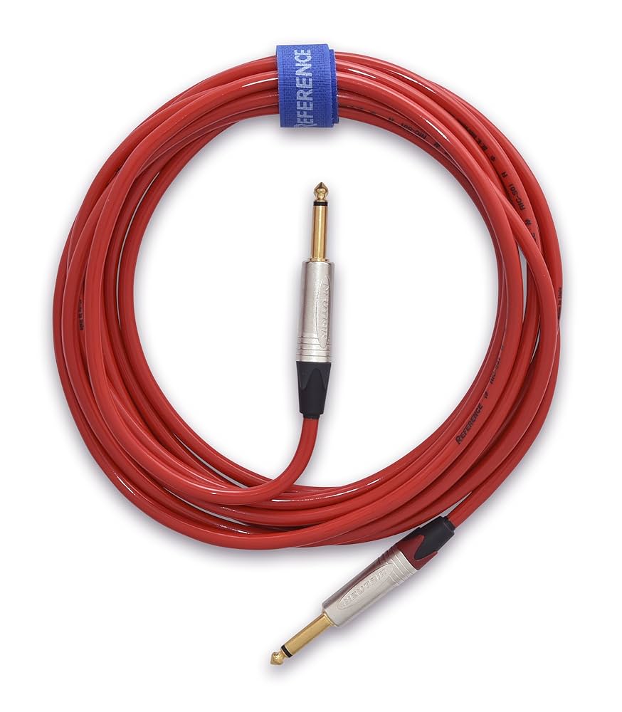 【ギター・ケーブル】 リファレンス・ケーブル RIC-S01 R ROCK用 赤 Amazon | Reference Cables RIC-S01 R ROCK用 赤 ストレート