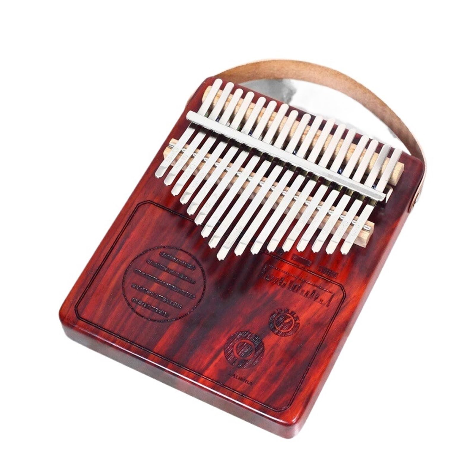 Piano De Pulgar Kalimba Piano De Pulgar Kalimba Instrumento De Piano De Dedo Para Principiantes Tablero De 17 Tonos Kalimba(Redwood)