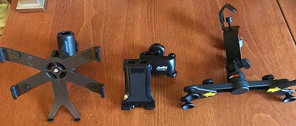 Moukey Tablet Holder For Mic Stand - Adjustable Phone Mount For IPad, IPhone, Android, 4.7" To 12.9" Devices