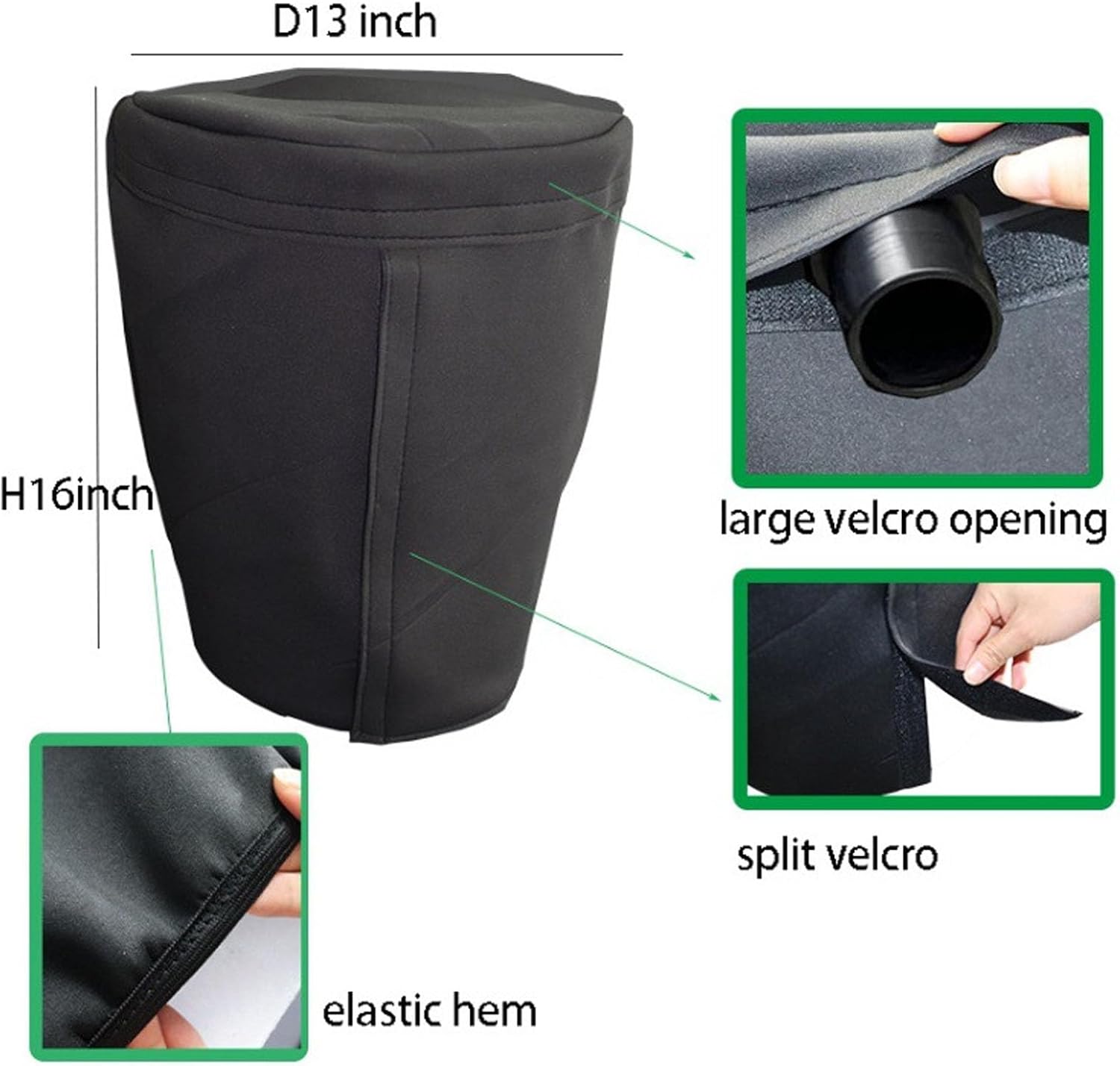 Tissting Pump Barrier Bag 13x16in & 33x41cm Pond Filter Cover - Insulated Pressurized Biological Water Filter Protector for Outdoor Garden Pool Pumps Accessories