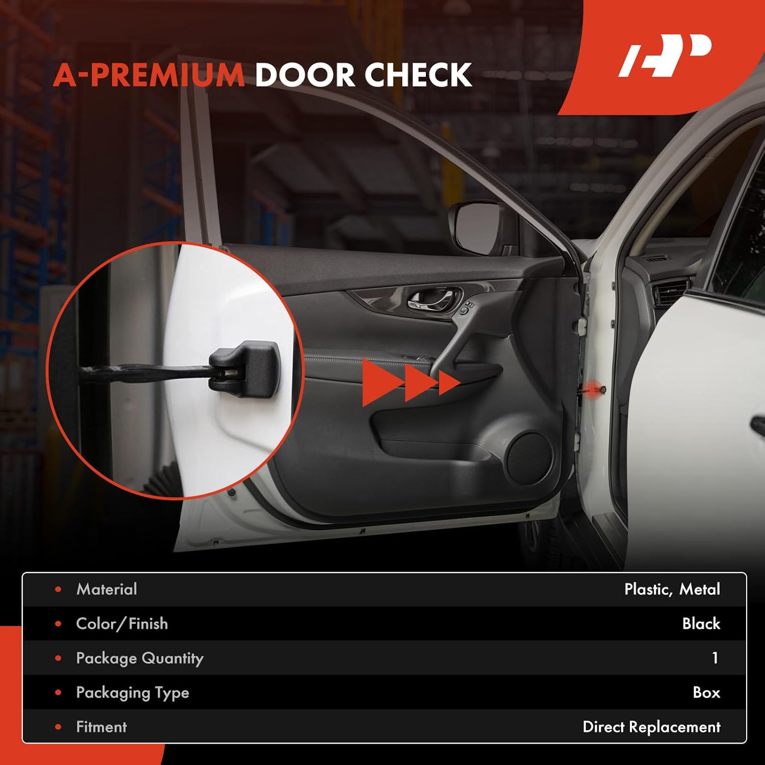 A-Premium Front Left or Right Door Check Compatible with Toyota Prius 2010-2015, Prius C Prius V 2012-2015