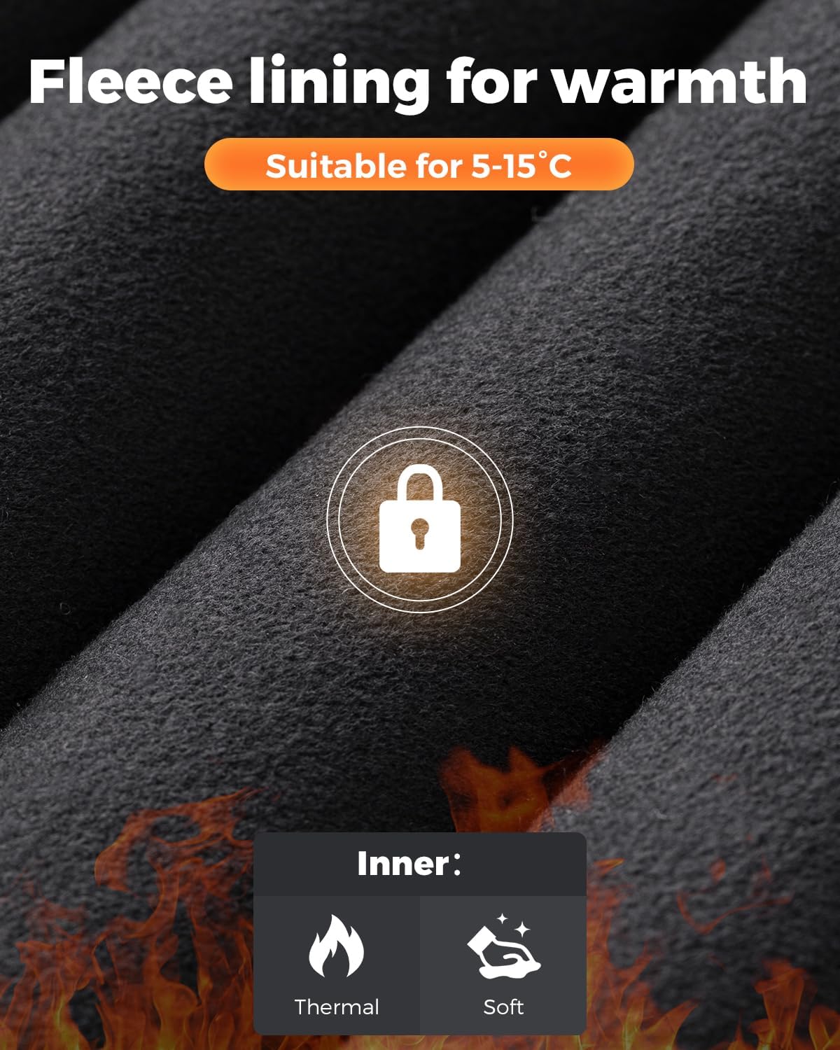 ROCKBROS Cycling Bib Pants for Men Thermal Padded Bike Bib Tights Winter Bicycle Bibs Long Pants for Cold Weather - Image 3