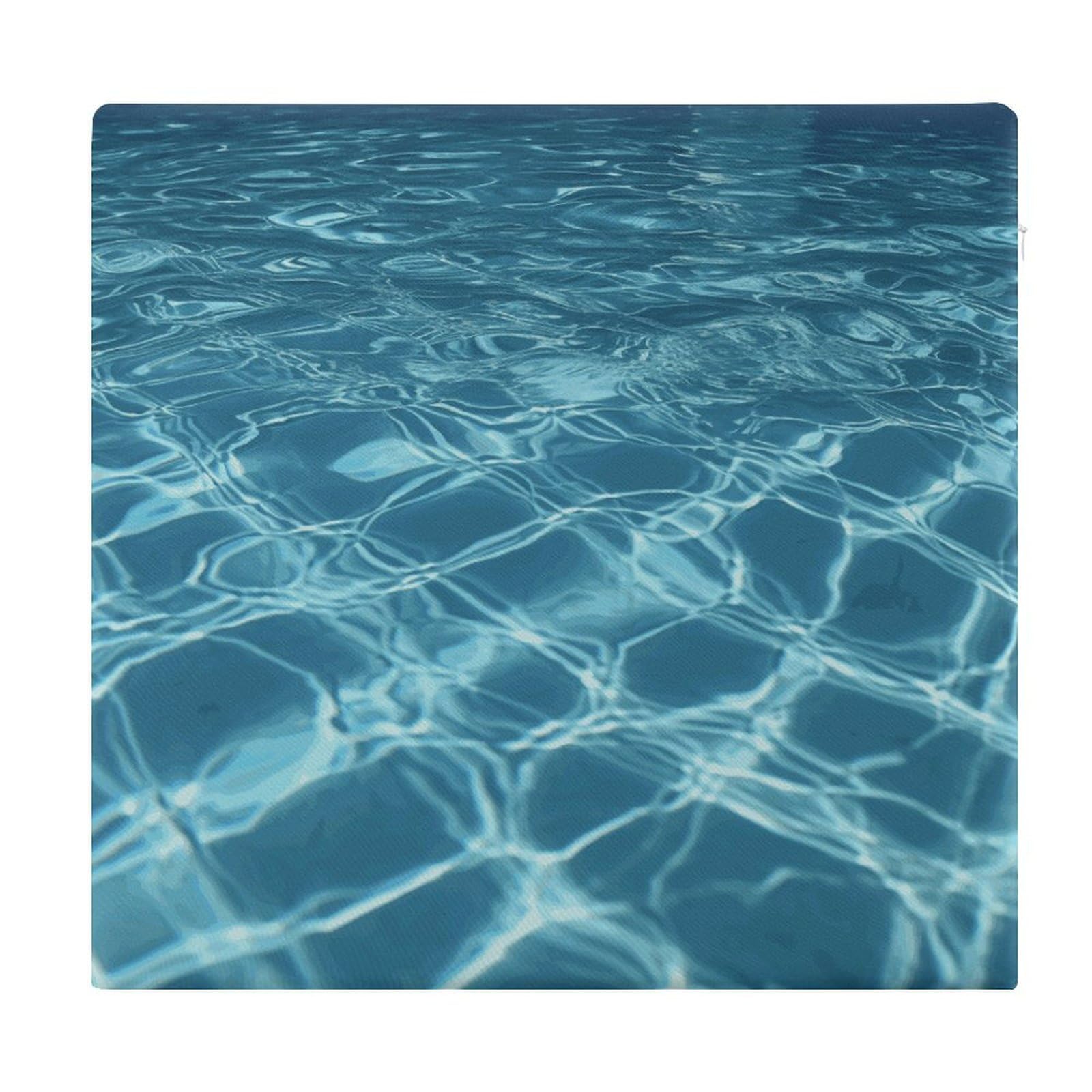 Coussin de piscine en mousse à mémoire de forme étanche et tapis de sol carré 38x35