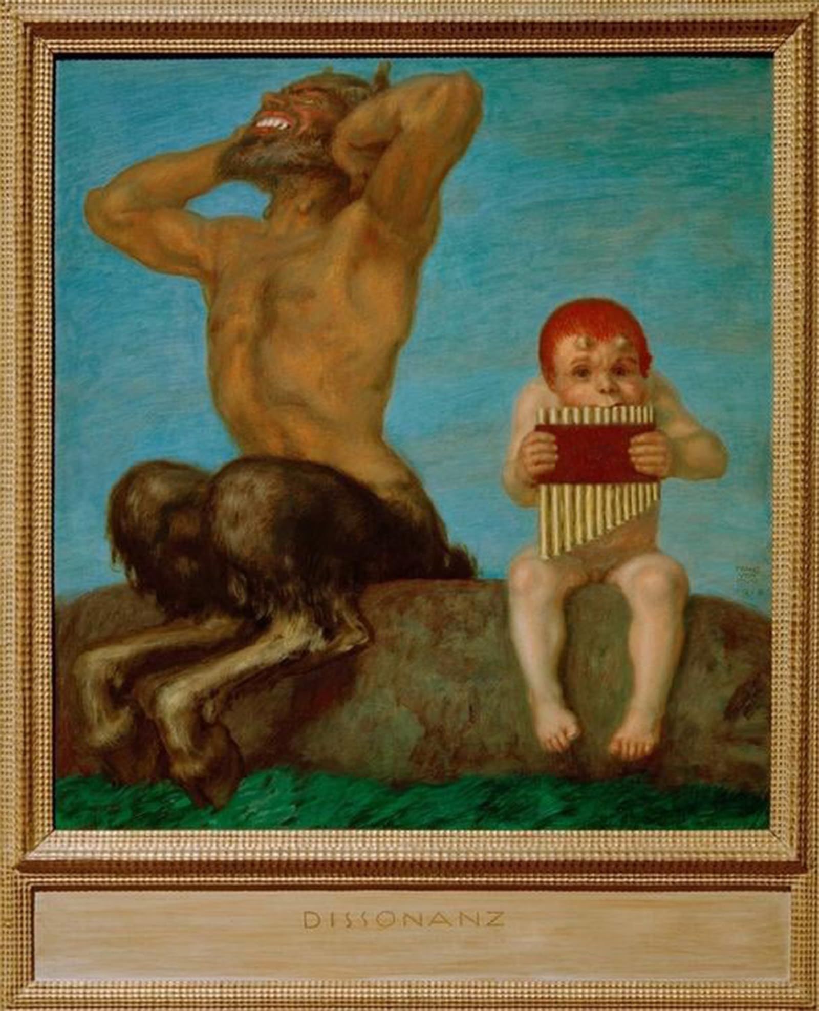 ARTXLXXBN Famous Prints Artwork Pictures Poster Painting Art Dissonanz by Franz von Stuck Artwork Landscape Pictures for Home Decor 60x90cm