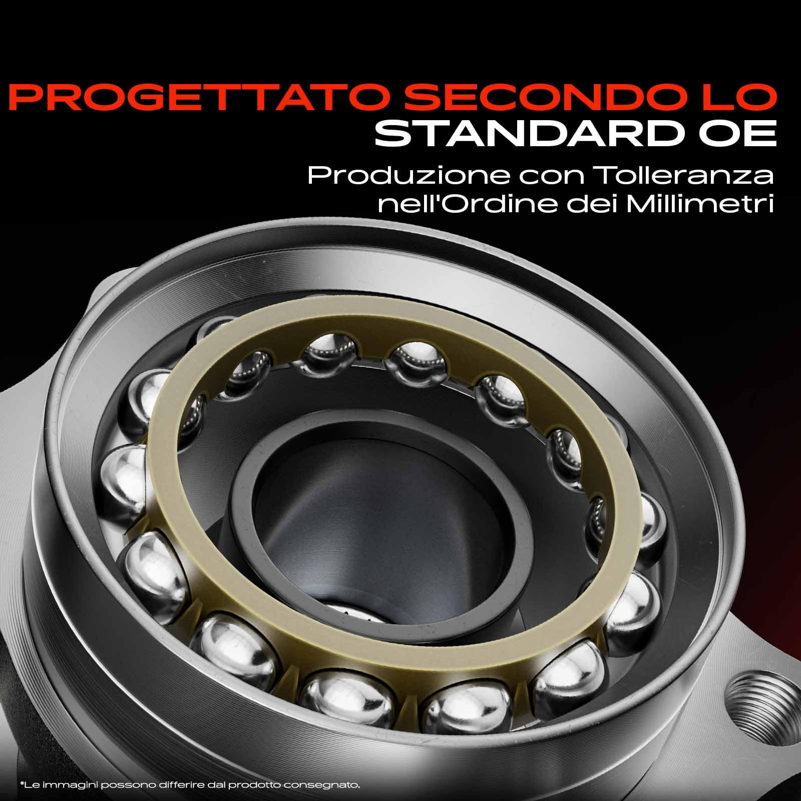 Frankberg 1 cuscinetto ruota per asse posteriore con sensore ABS integrato, compatibile con Focus III berlina 2010-2023 Focus III Turnier Kombi 2010-2023 Replace# BV612C299AAC