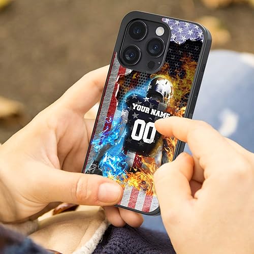 Miniatura 63 de Funda personalizada con nombre personalizado para iPhone 17/16/15/14/13/12/11 Air Pro Max, Galaxy S25/S24/S23/S22/S21/S20 Bombero,Veterano