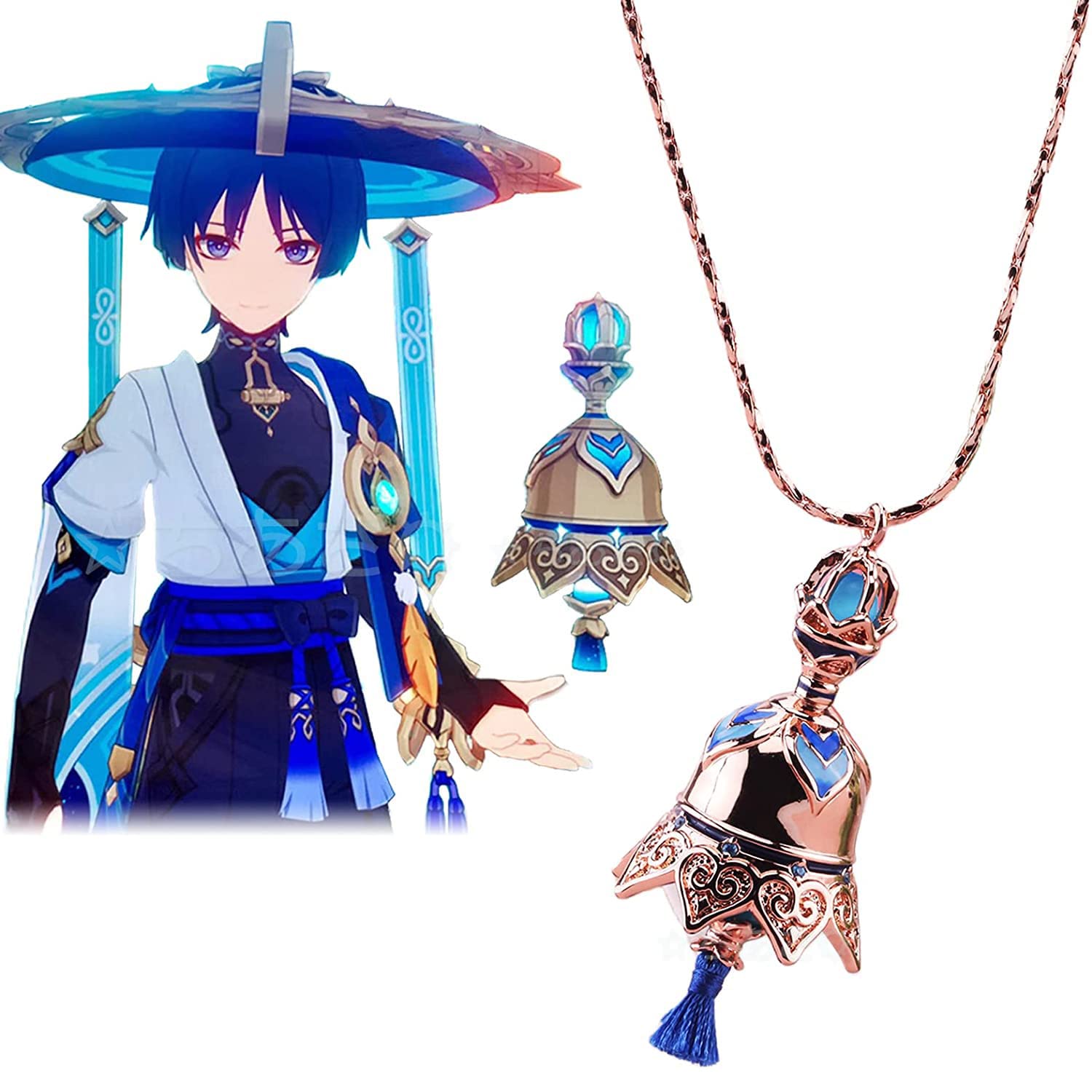 Amazon.co.jp: [GILIOS] げんしん 原神グッズ ネックレス ペンダント