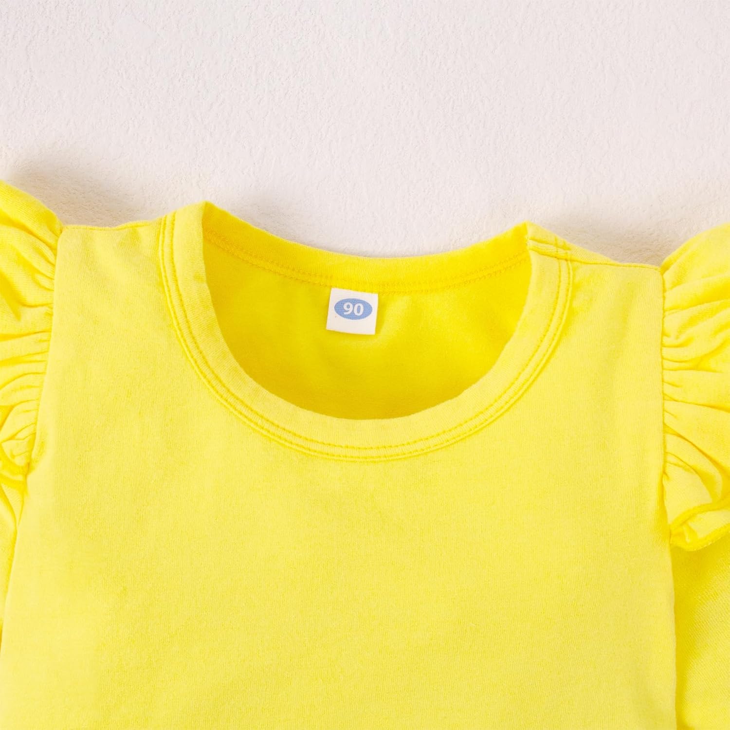 Magic Park 0-24M Infant Girl Romper Baby Girls Solid Color Bodysuit Toddler Ruffle Jumpsuit Shirts Casual Tops Baptism Shirt - Image 4