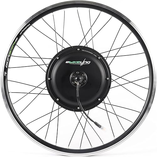 Miniatura 2 de EBIKELING Kit de conversión de bicicleta eléctrica impermeable con batería de 26 pulgadas, rueda delantera o trasera, kit de conversión de bicicleta