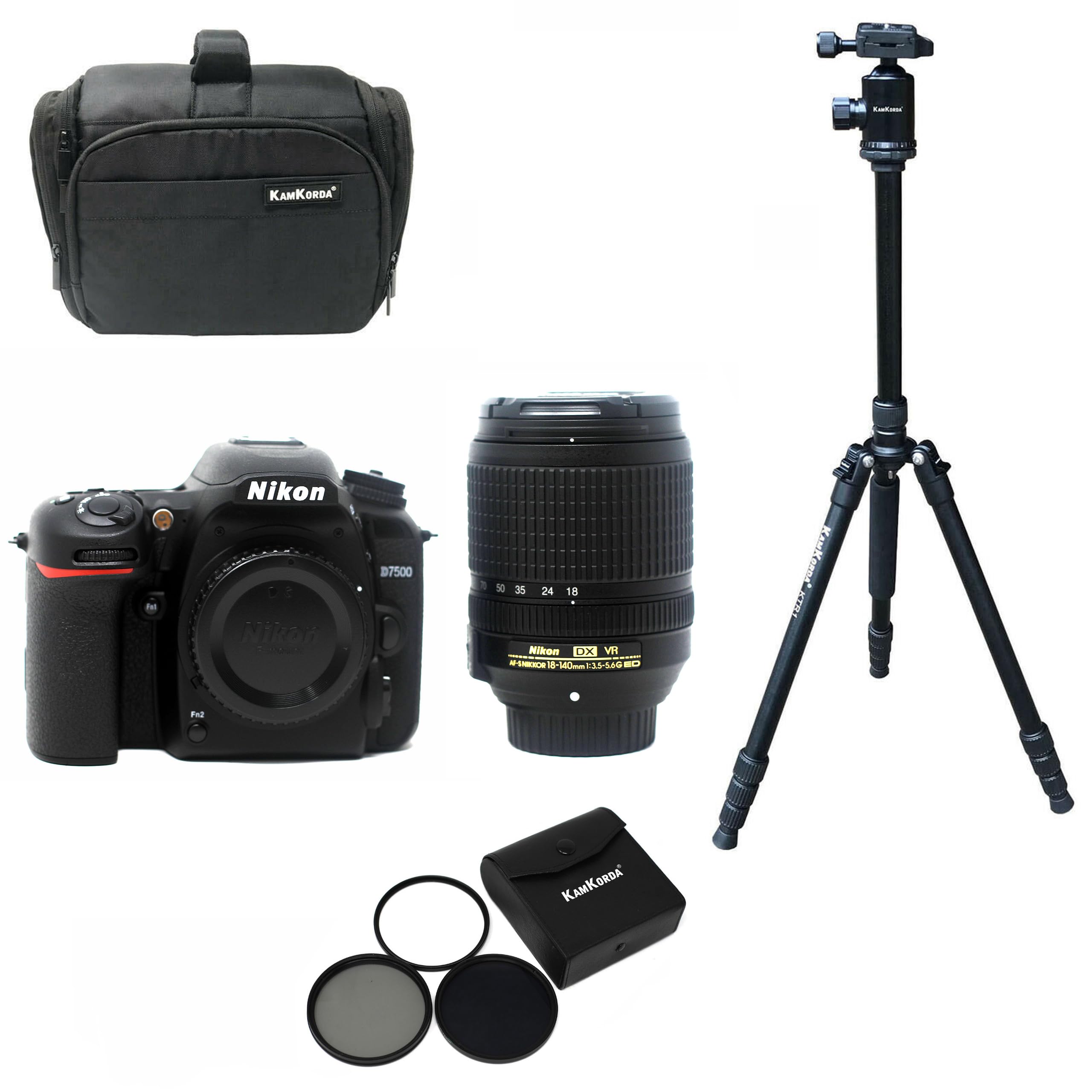Kamkorda Light Beginner Landscape Photography D7500 Dslr Camera Kit + 2 Year Warranty