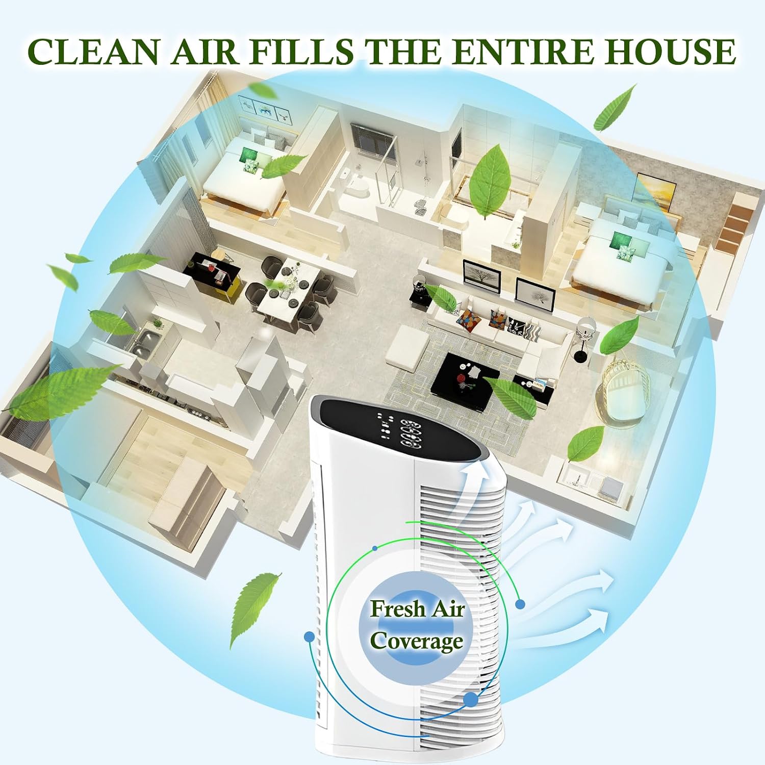 AP-2202-UL Replacement H13 True HEPA Filter Compatible With Sejoy AP-2202 Air Purifier, Activated Carbon Filters（2 HEPA Filters + 2 Active Carbon）