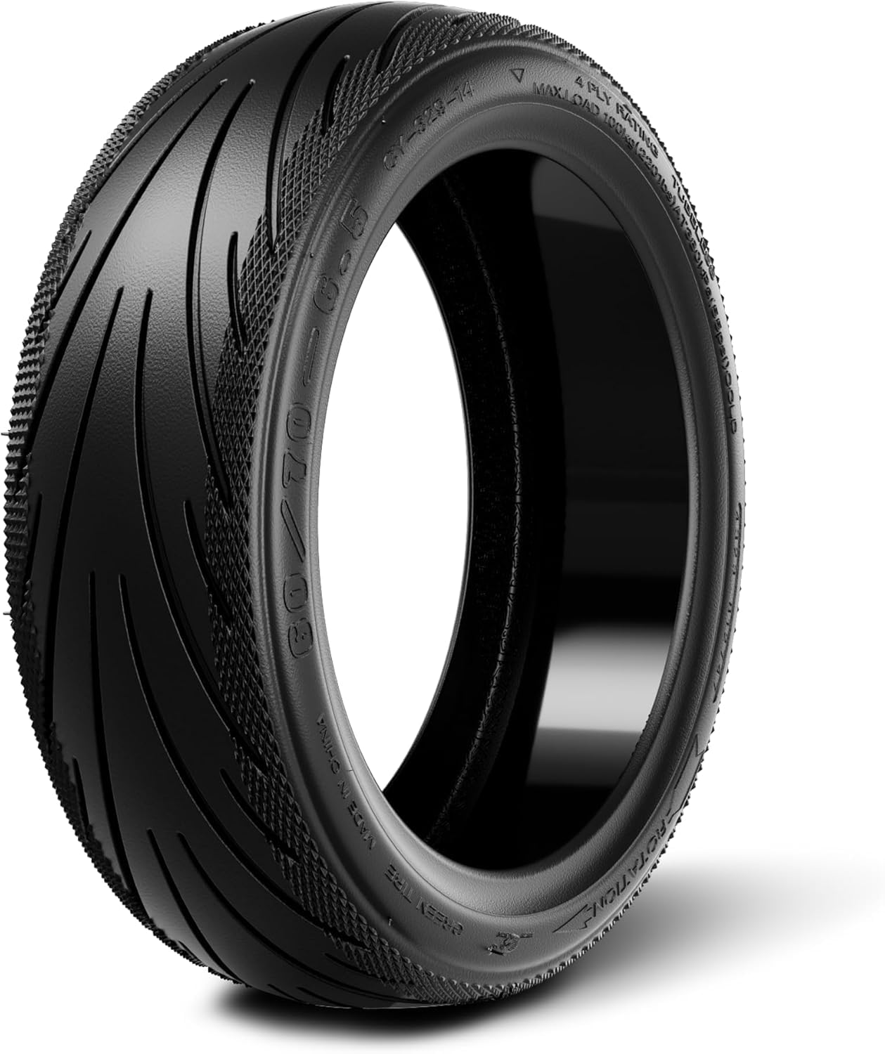 Jelly Tubeless Reifen 60/70-6,5 Zoll kompatibel mit Segway Ninebot F2-Serie | Rutschfester Gummi-Außenreifen, hohl, 10 Zoll, passend für KickScooter Modelle F2, F2 Pro, F2 Plus, F20D, F30D, F40D