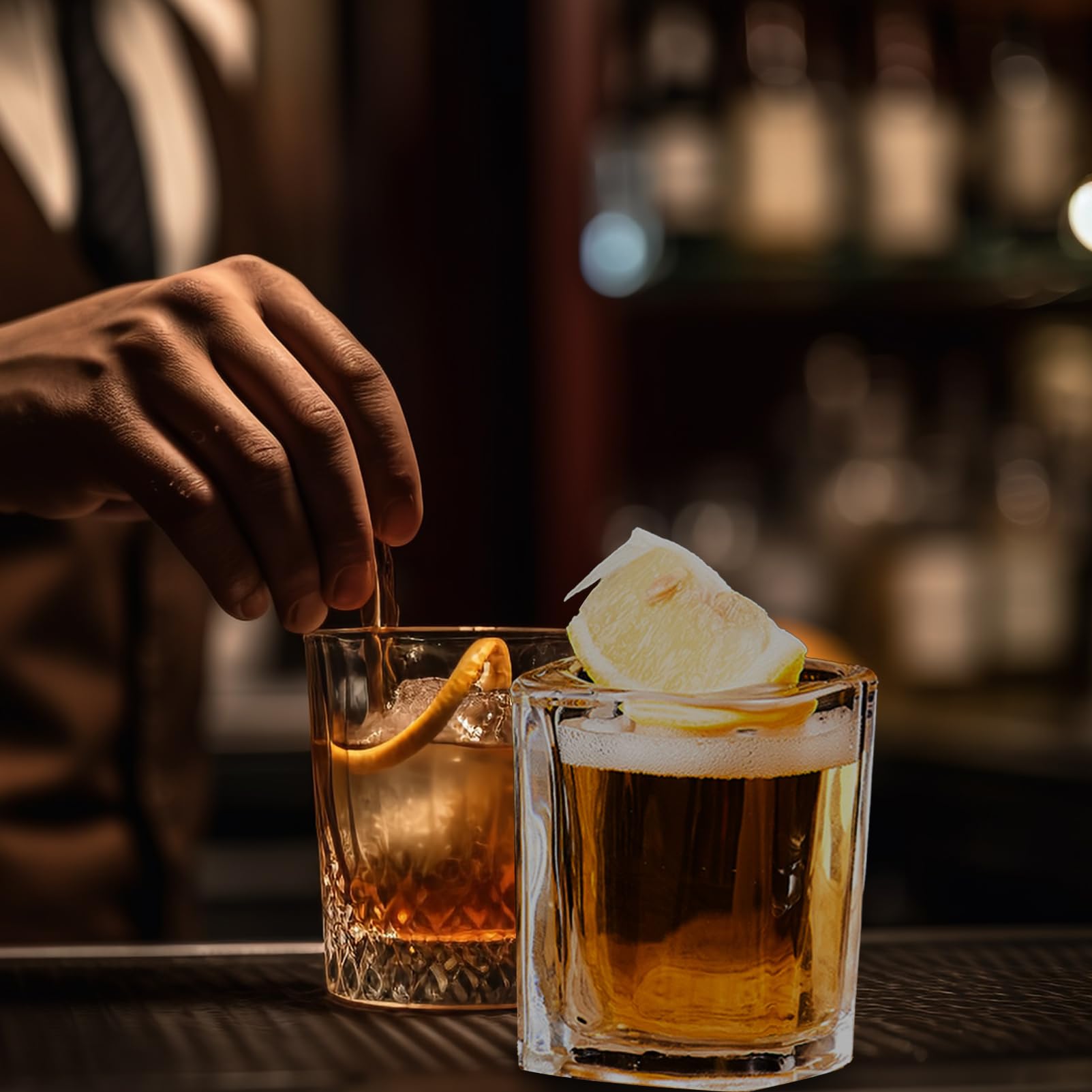 Cabilock 5 Piezas Copa de Vino Forma de Vaso de de Vidrio para Fiestas y Celebraciones para de San Valentín y de Bebidas