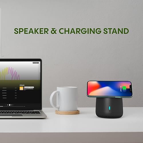 Miniatura 5 de RapidX Capo - Cargador inalámbrico magnético, altavoz Bluetooth portátil y soporte MagSafe para iPhone 15, 14, 13, 12, Mini, Plus, Pro y Pro Max