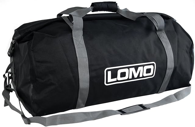 Lomo Dry Bag Roll Top Holdall 60L - Black