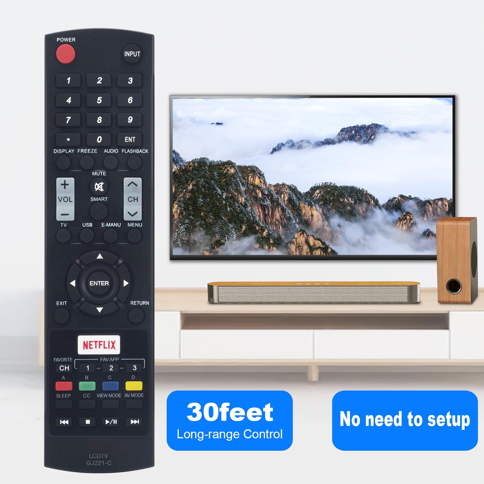 Amazon.com: GJ221-C Replaced Remote fit for Sharp LCD TV