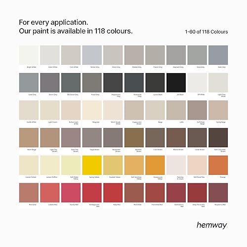 Miniatura 6 de Hemway Maíz - Pintura a base de tiza blanca para muebles, acabado mate, reciclaje de pared, mejoras para el hogar, 1 litro35 onzas, estilo