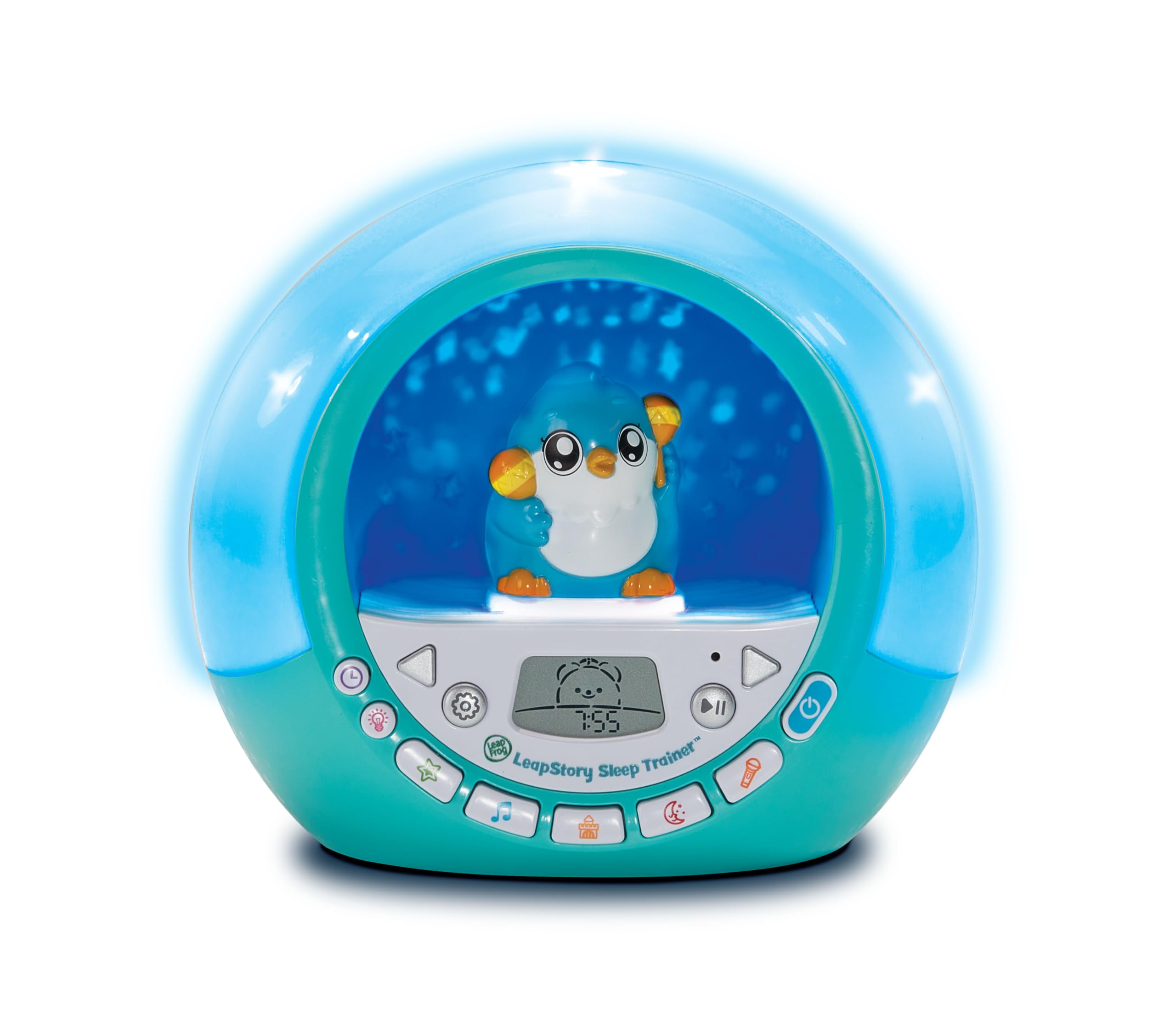 Leapfrog LeapStory Sleep Trainer, English | Mood lights, stories and 15, 30 or 45-minute timers teach bedtime and wake-up routines, with 60+ sounds. Ages 3+