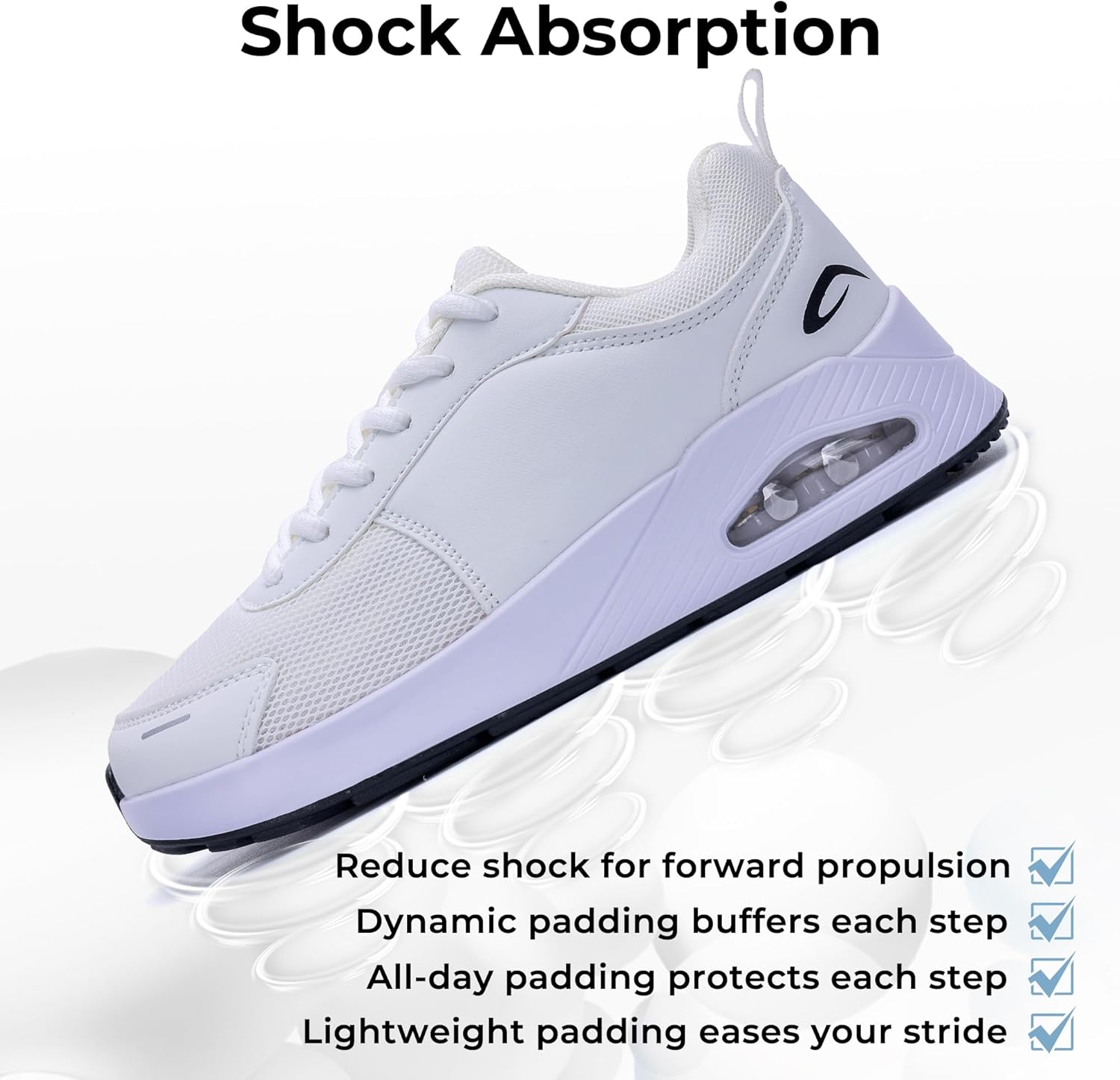 Women Wide Toe Box Shoes Arch Support Walking Sneakers - Plantar Fasciitis Orthotic Shoes, Tennis Running Sneakers for Standing All Day - Image 5