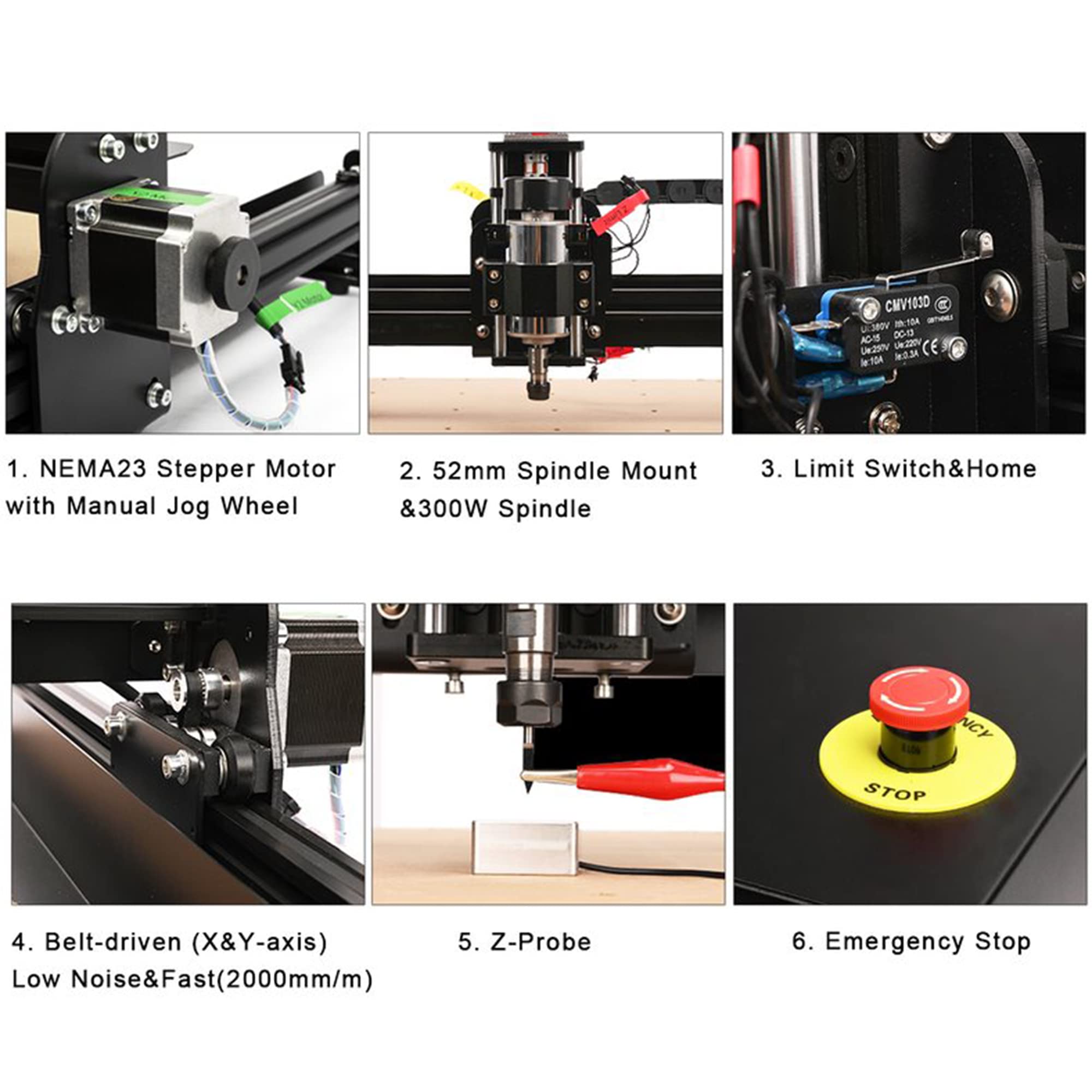 FoxAlien CNC Router Machine 4040-XE, 300W Spindle 3-Axi | B2B