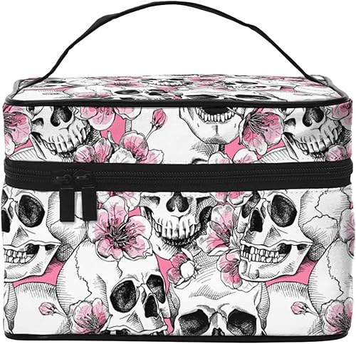 Miniatura 1 de ILEABEC Bolsa de maquillaje de viaje para mujer, bolsas de cosméticos grandes, bolsa organizadora de maquillaje portátil, bolsa de aseo de