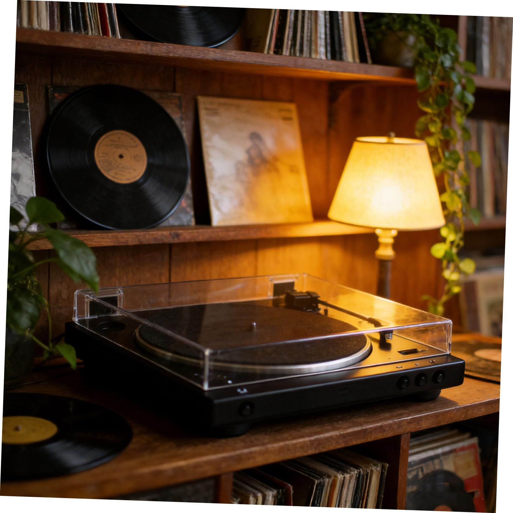 SUPVOX Copertura Protettiva Trasparente per Giradischi in Vinile Antipolvere e Antigraffio per Stereo Audio Compatibile con Audio-technica At-lpx