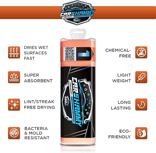 Miniatura 6 de Paño de gamuza para el secado del coche, toalla Shammy para la limpieza, toalla de secado de la ventana del coche, PVA, no toallas de microfibra