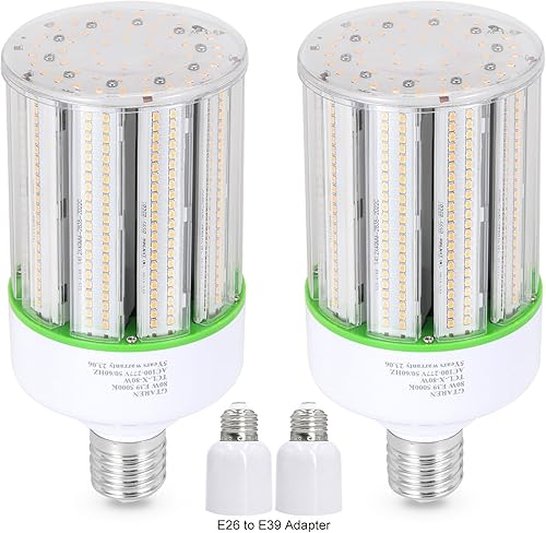 Bombilla LED de maíz de 80 W, 250 W, halogenuros metálicos HPS CFL HID de repuesto LED, base Mogul E39 de 5000 K, para iluminación de calle y área,