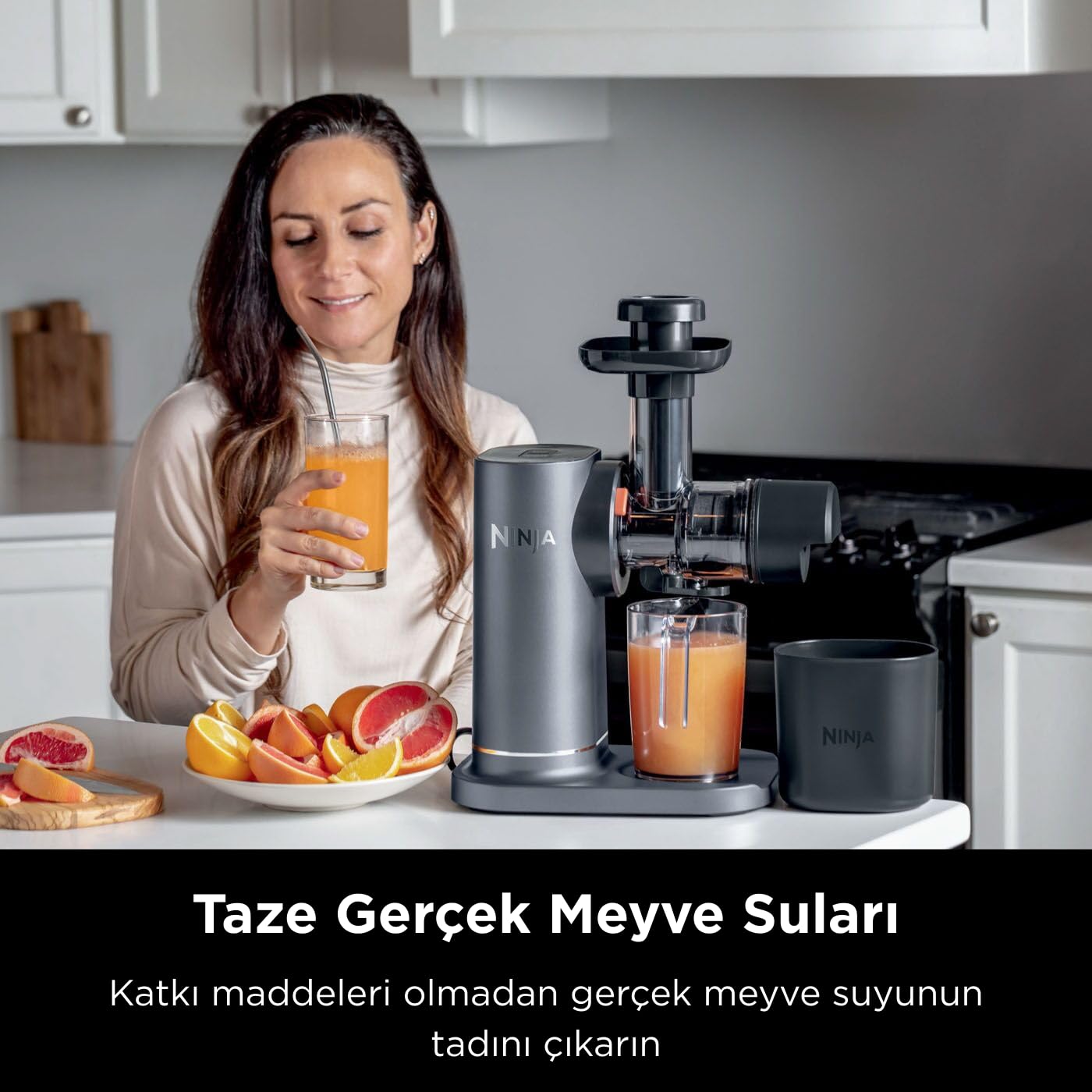 Ninja Cold Press Juicer Machine with 700 ml Jug and 1.1L Pulp