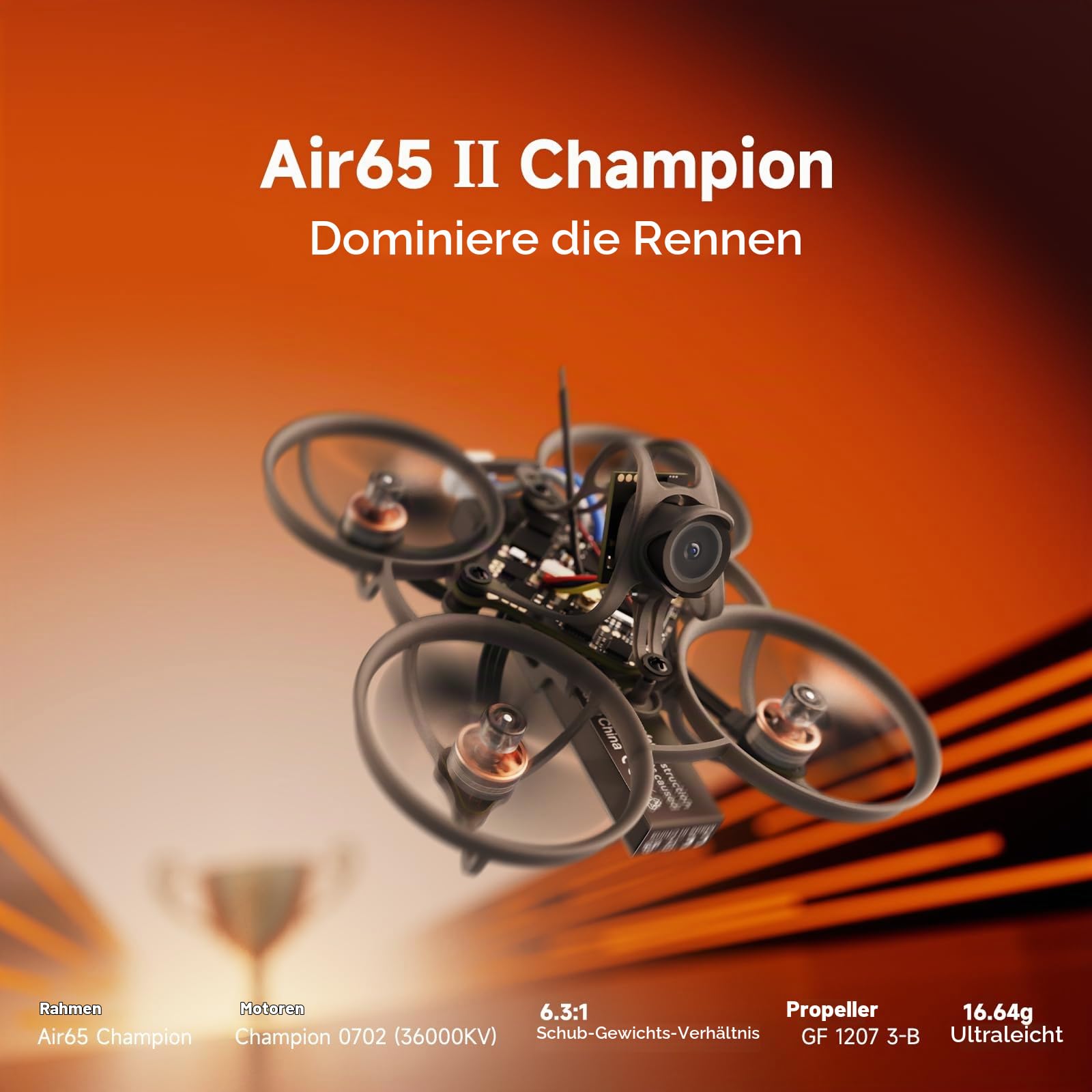 BETAFPV Air65 II Brushless Whoop Quadcopter, for Champion FPV Drone