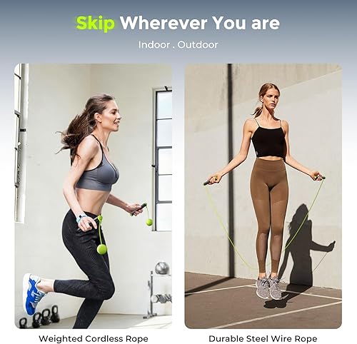 Miniatura 7 de Smart Jump Rope with 9-Axis Gyroscope,Wireless Jumping Rope,Supports Somatosensory Games Real-time Data Tracking via App,Fitness Jump Rope for Kids