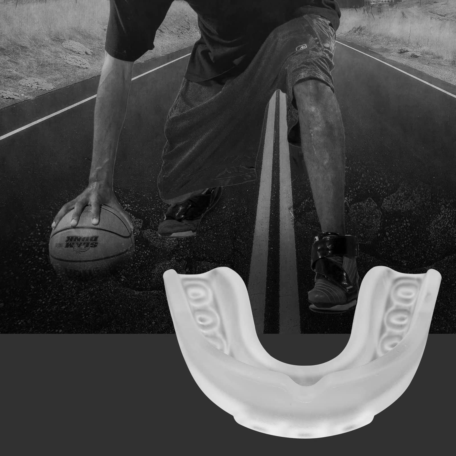 Protector Bucal Deportivo, Protector Bucal Moldeable con Estuche, Protector de Encías Protector Bucal para Jóvenes Y Adultos para Deportes de Contacto, Boxeo, MMA, Lucha, Rugby, Hockey, 2 Piezas