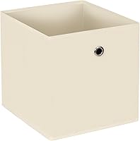 Vista 11 de Contenedores de almacenamiento de tela, cubos de almacenamiento de tela de 11 pulgadas, cubos de almacenamiento plegables con asas para estantes