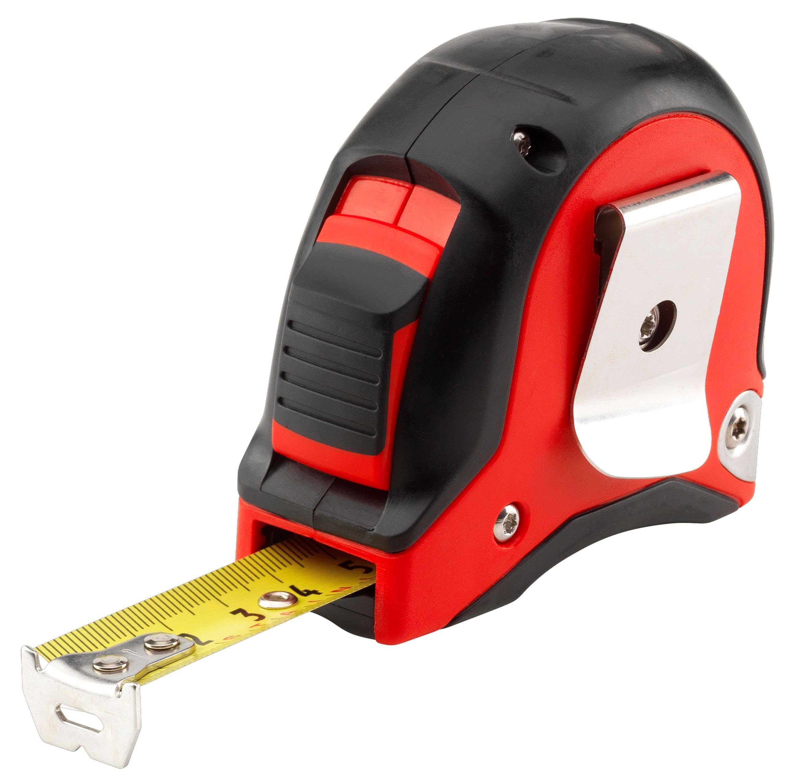 SOLA PRO-TMS - rostfreies Bandmaß 4m / 19mm - robustes Rollbandmaß aus Edelstahl, gelb lackiert mit mm Skala - Genauigkeitsklasse I - Rollmeter mit beweglichem Endhaken - Länge 4m/19mm