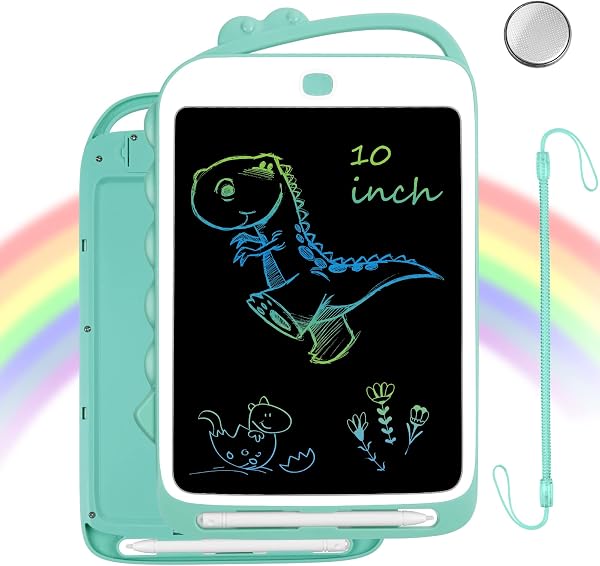 Vicloon Maltafel Zaubertafel,10 Zoll Löschbare Magic Drawing Pad,maltafel für Kinder, Dinosaurier LCD Schreibtafel, Weihnachten Geburtstags Geschenke, Spielzeug ab 3 2 4 5 6 Jahre - 1