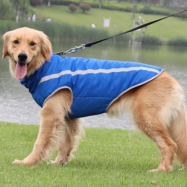 Foto 6 de 7 de FEimaX Abrigo para Perros de Invierno Chaqueta Impermeable Ropa a Prueba de Viento con Forro Polar y Orificio…