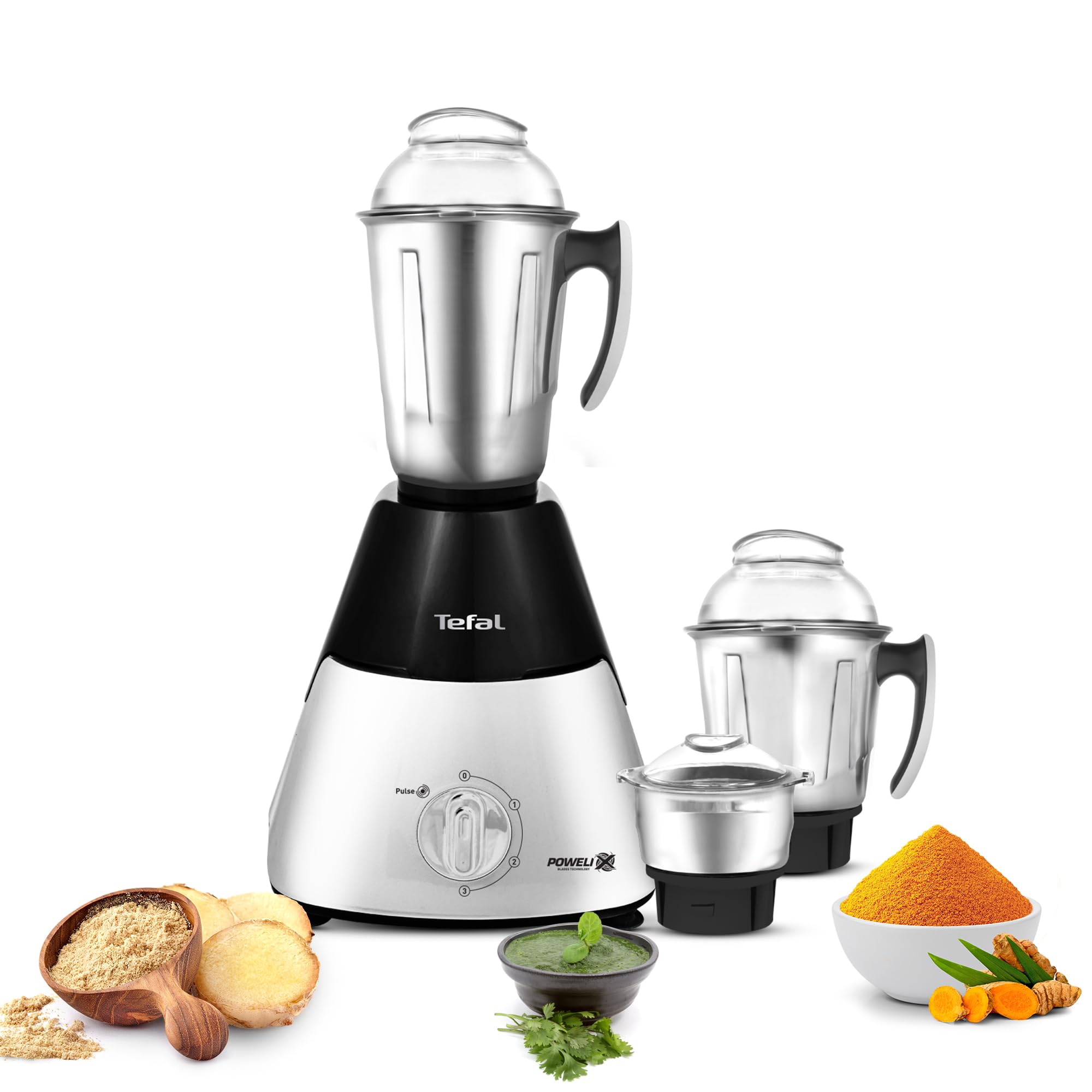 Tefal MG PerfectMix MX-298 Mixer Grinder | 800W Powerful Motor | 3 Stainless Steel Jars | Silver & Black | Multi-Purpose Mixing, Grinding & Blending for Daily Kitchen Use-image-37