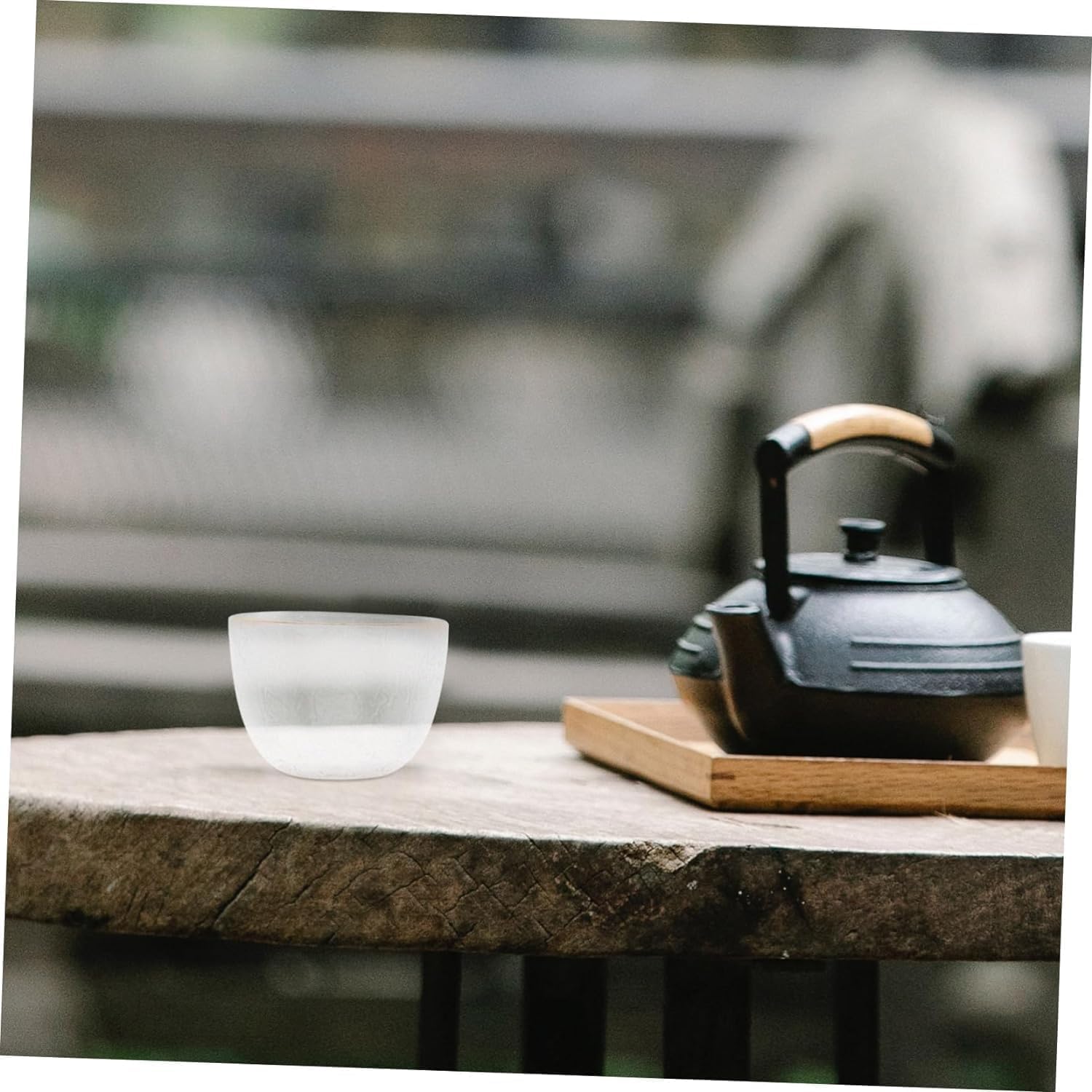 Ensemble de Tasses à saké, Tasse à saké Japonaise, 2 pièces, Ensemble de Vaisselle Japonaise, Tasses à café Transparentes, Ensemble de Vaisselle Vintage, Verres à café, t，
