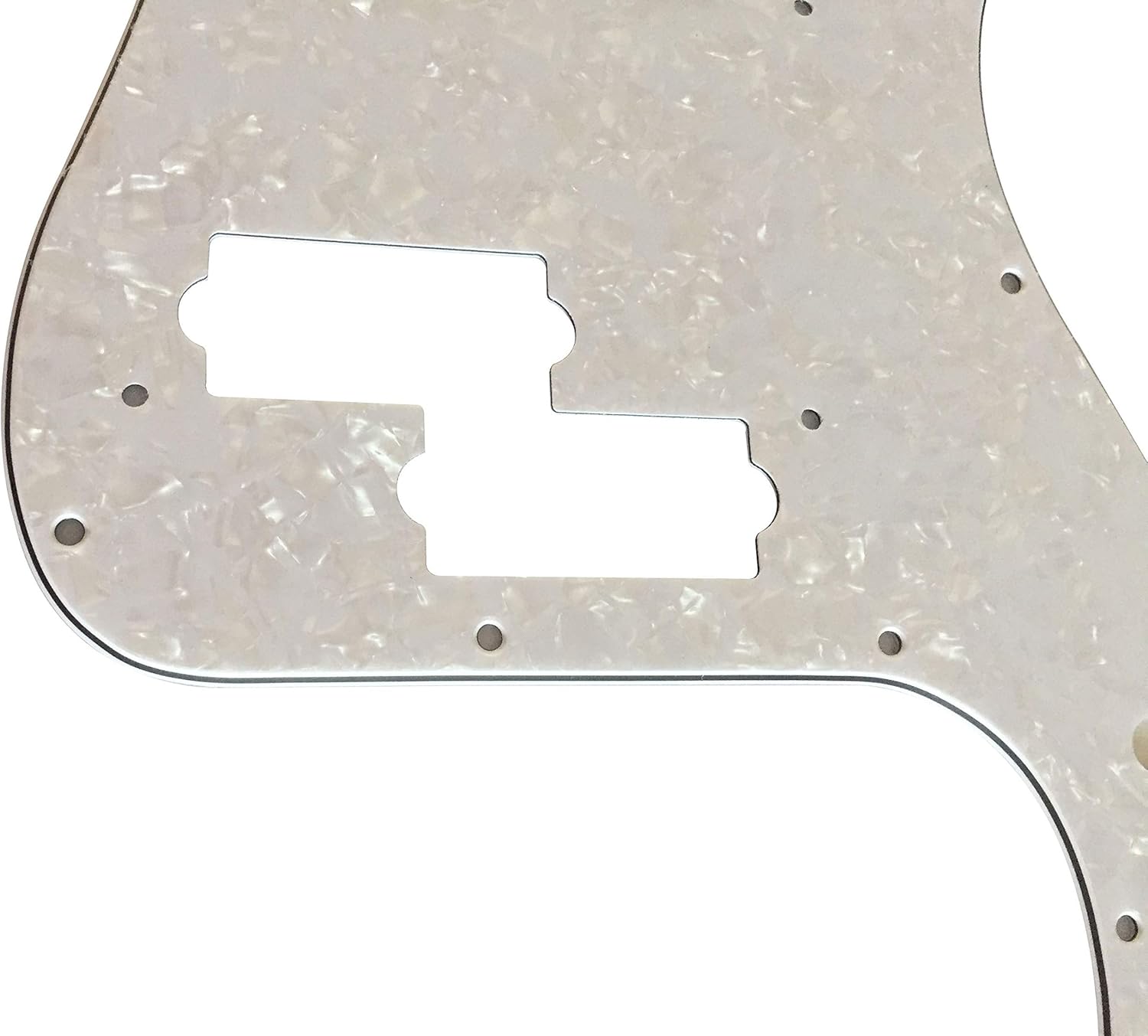 Electric Guitar Pickguard for Fender '62 Precision P Bass Style (4 Ply White Pearl)