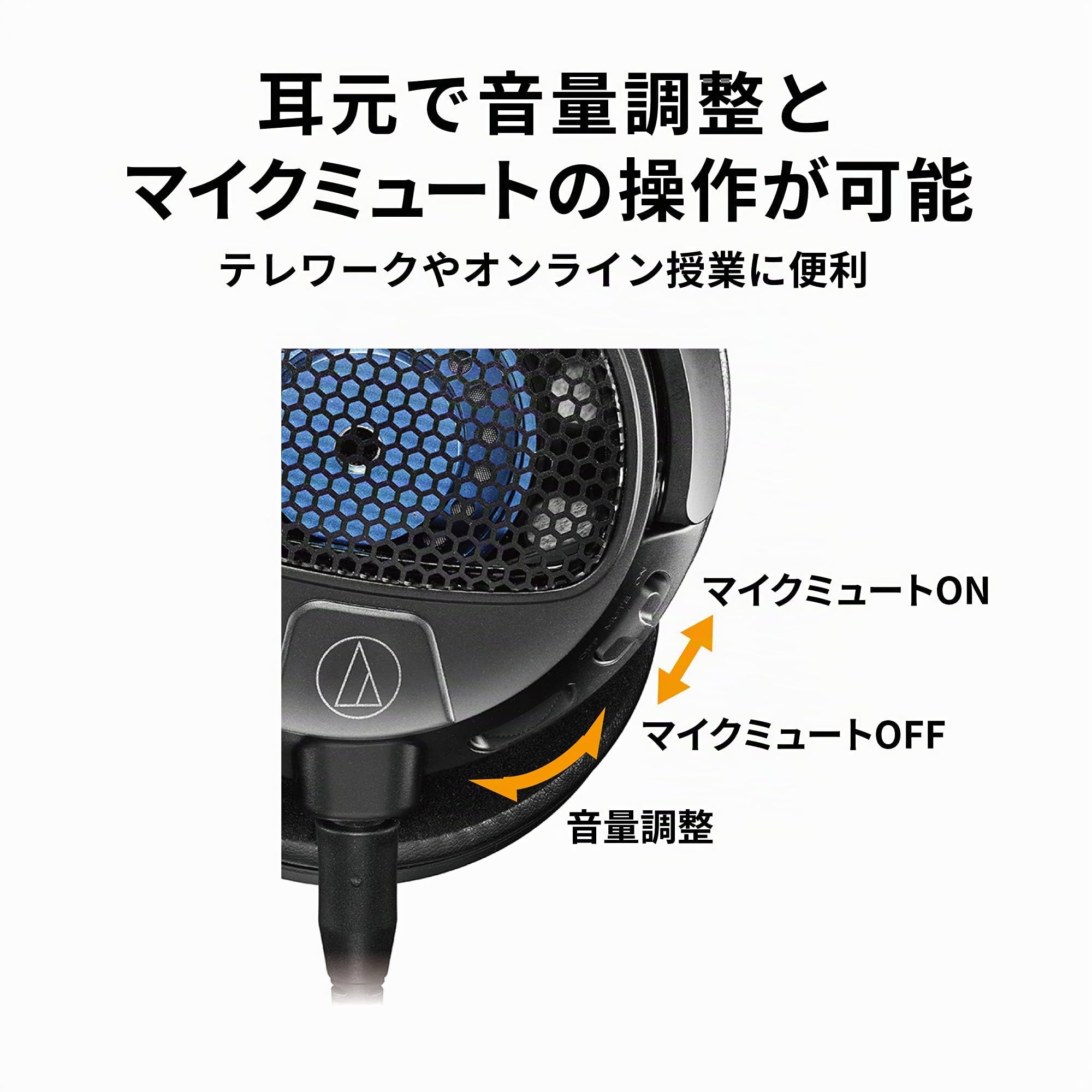 Audio-Technica GDL3 Casque de Gaming Ouvert Haute Fidélité Blanc