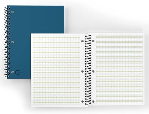 Miniatura 8 de Channie's Cuaderno en espiral para mejorar la escritura a mano, elegante ayuda de escritura visual e impresión para estudiantes de escuela primaria