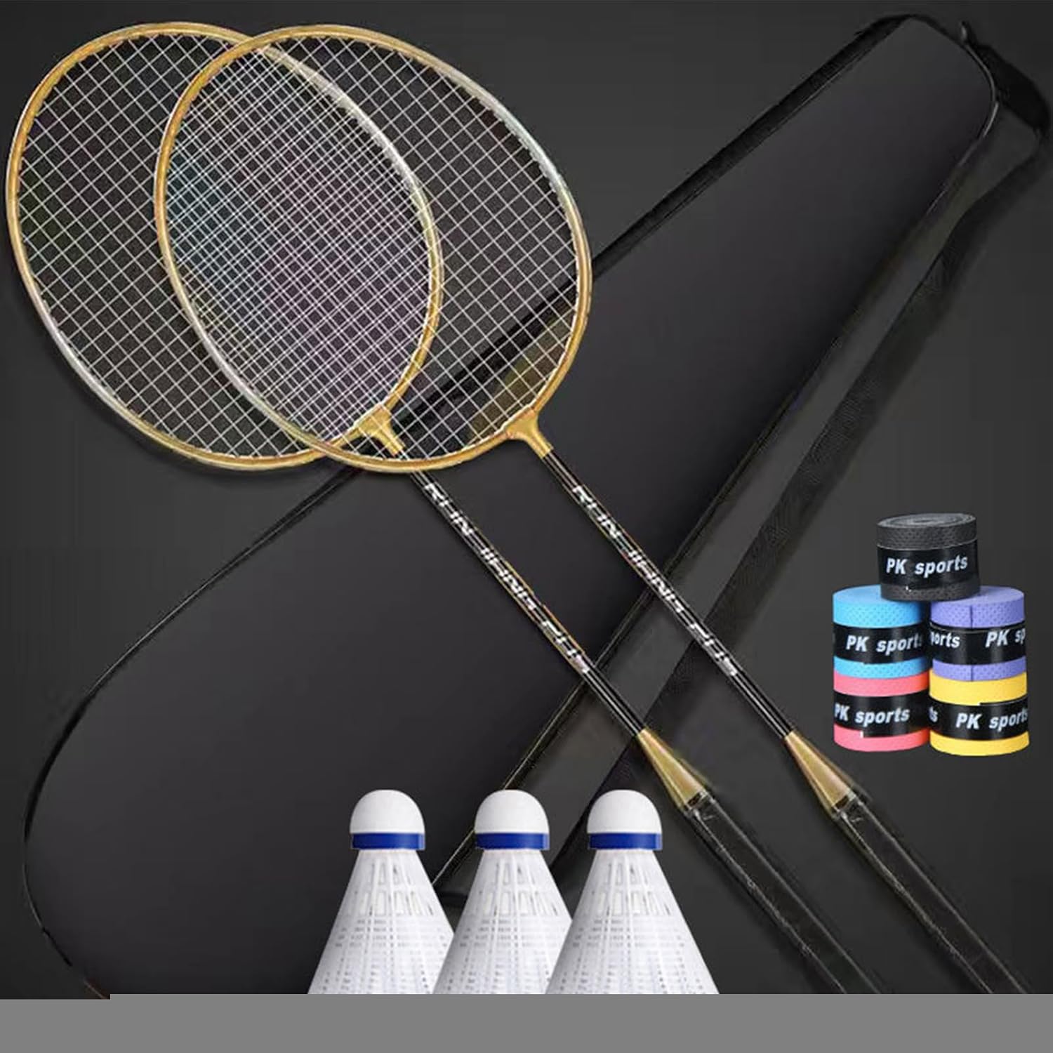Badminton Rackets Set, Badminton Set For Adults, 2pcs Lightweight Badminton, Racquets With Durability For Beginners And Casual Players Ideal For Sports, Outdoor Backyard Games And Gym