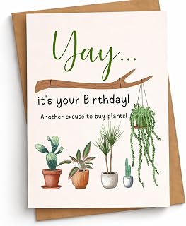 Birthday Card for Plant Lovers