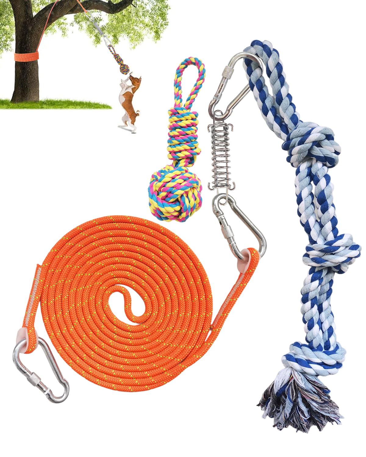 Dogs Without A Buy Dog Hanging Bungee Tug Toy: Interactive Tether  Tug-of-War For Dog Bungee