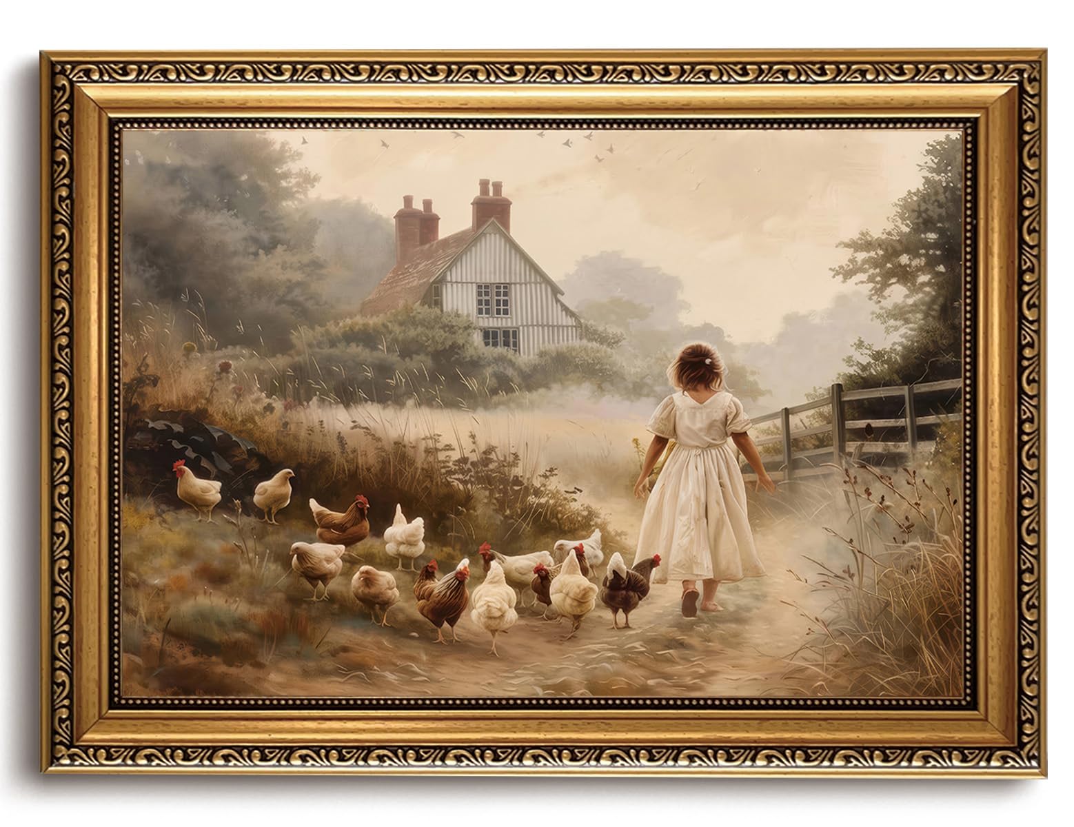 LHHJDIO Farmhouse Canvas Wall Art