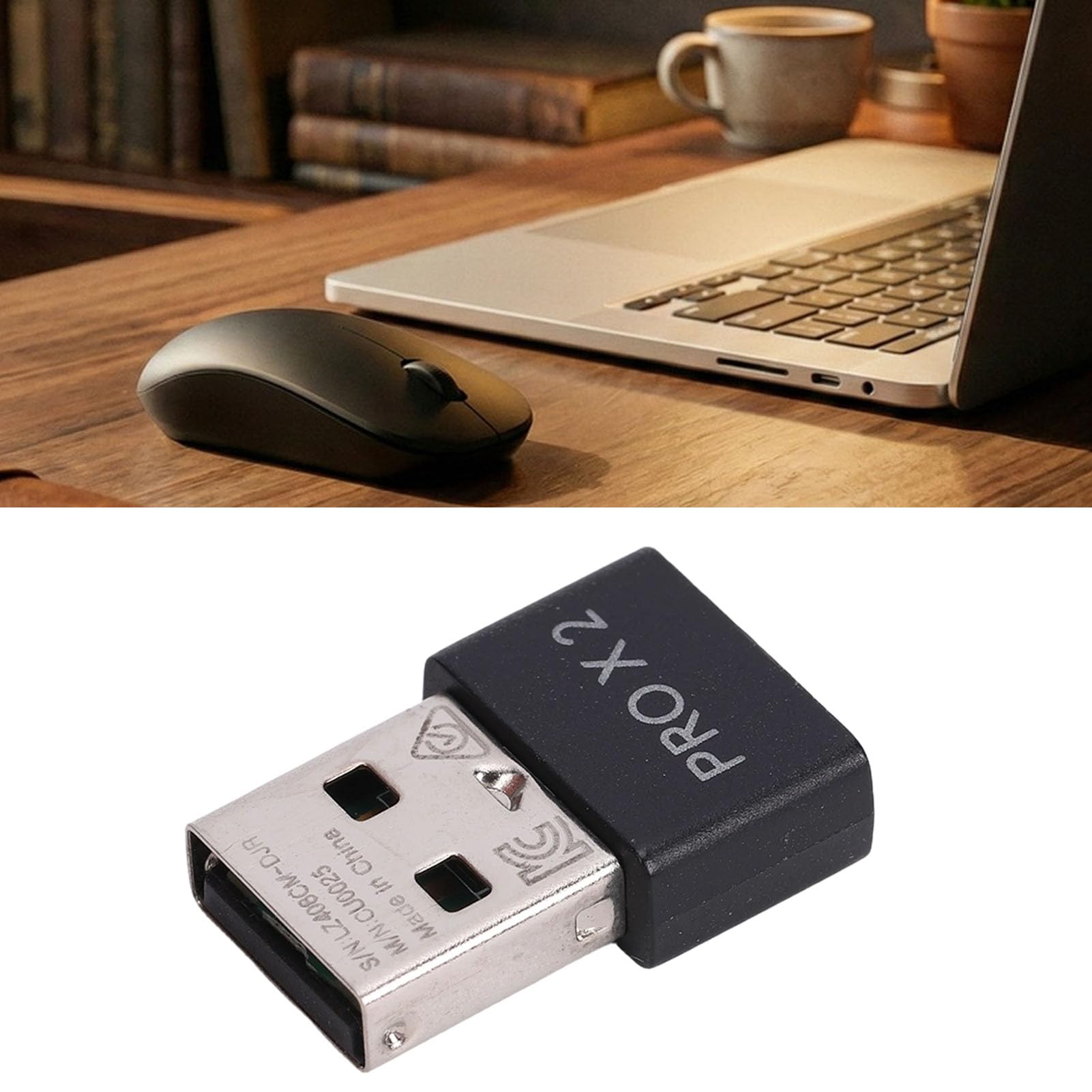 Fabater Dongle USB Inalámbrico para G Pro X Superlight 2, Reemplazo del Adaptador del Receptor del Ratón del Dongle USB de Baja Latencia de 2KHz