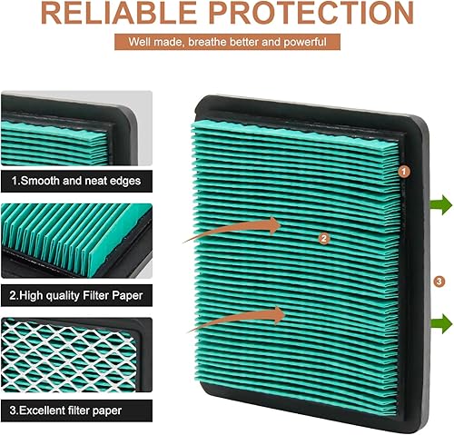 Miniatura 3 de 17211-ZL8-023 Filtro de aire compatible con Honda GCV160 GCV190 GC190 GC160 HRX217 HRX217VKA HRR216 HRR216VKA Husqvarna HU700F 7021P HU700H TB133 0