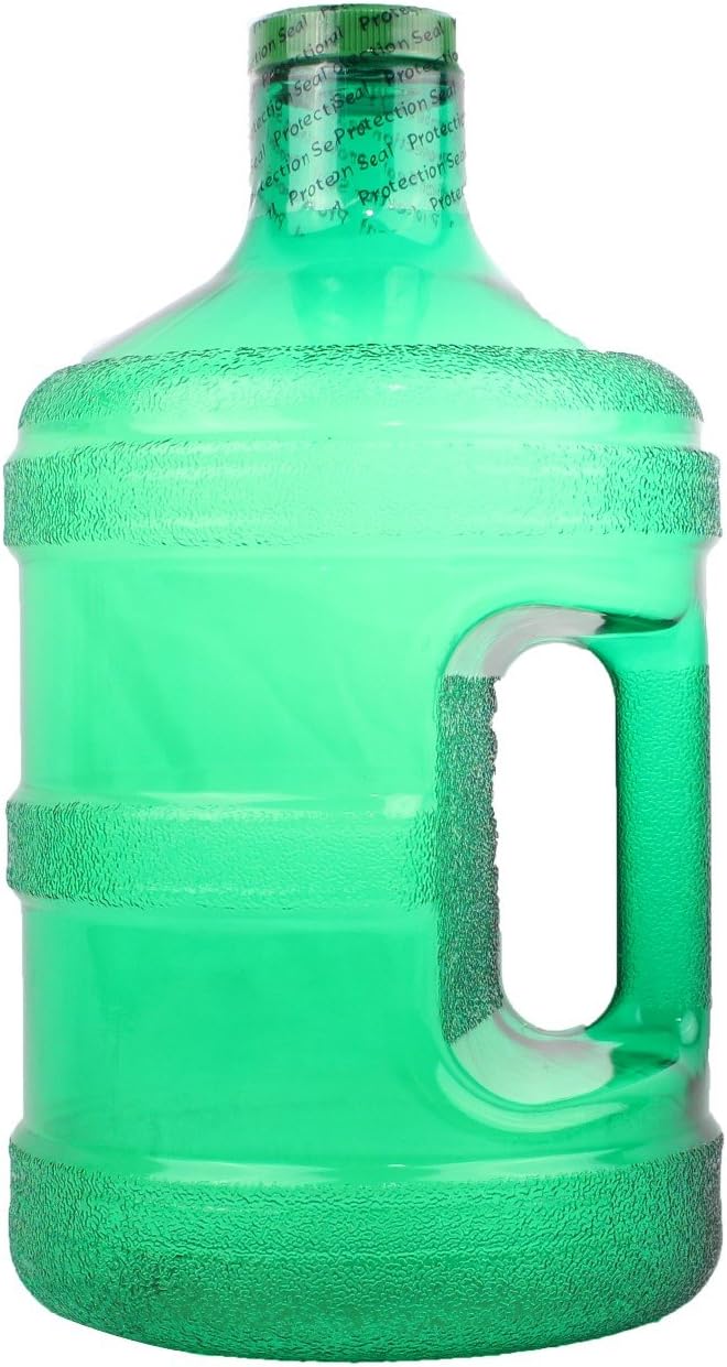 1 Gallon Round BPA Free Water Bottle with 48mm Cap (Green)